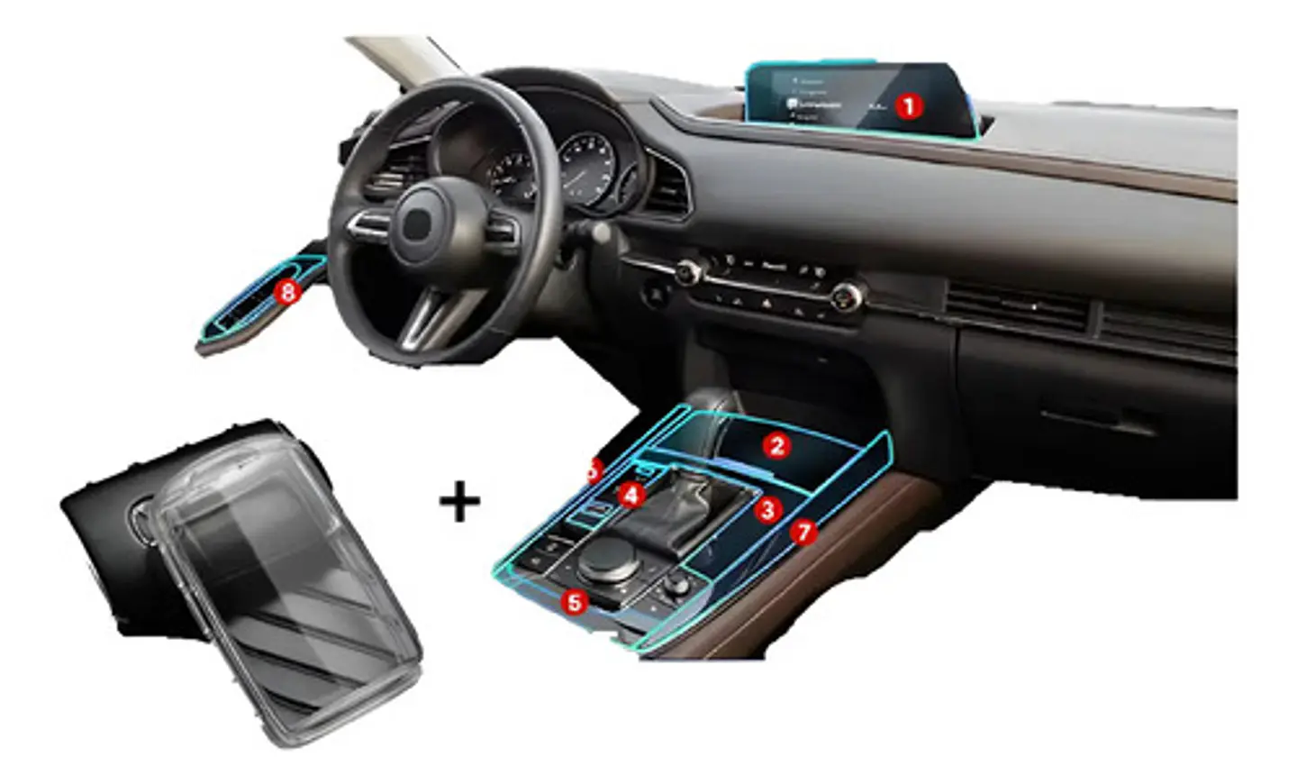 Set Film Ppu  + Protector Llave / Mazda Cx-30 At/mt 2020 -25 1