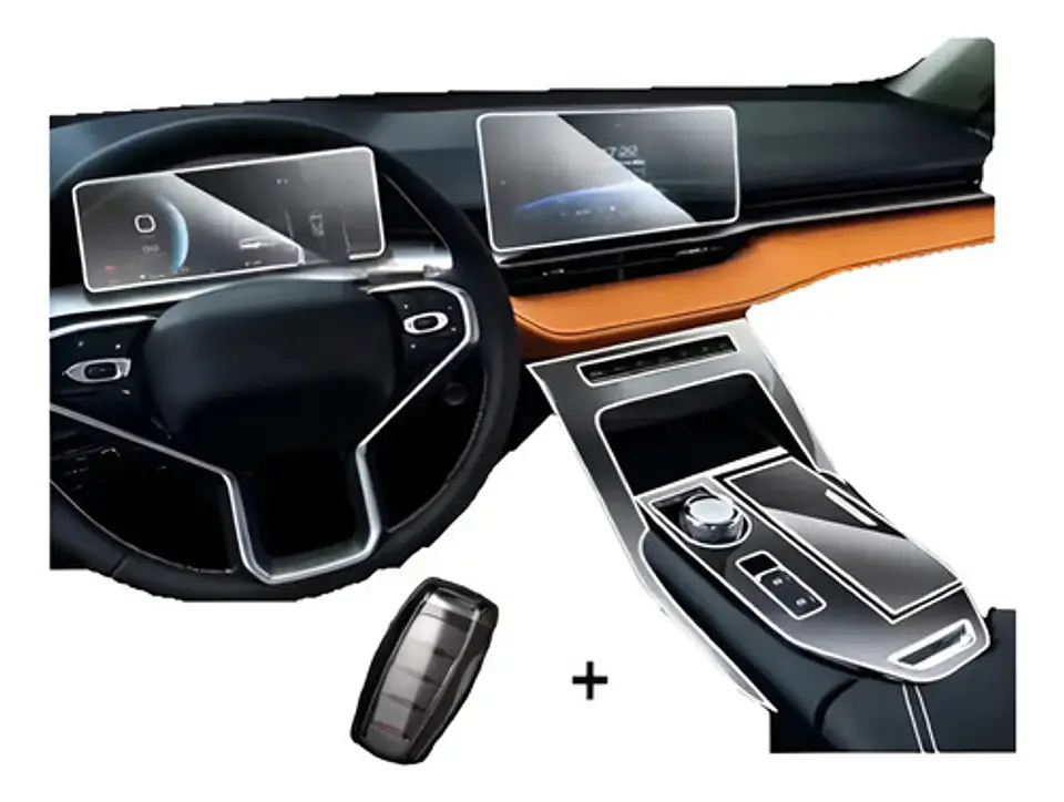 Set Film 3d Vinilo Haval H6 2024-25 + Funda Llave 1
