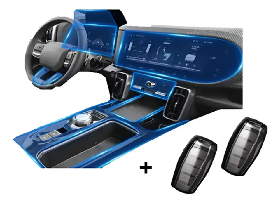 Set Film 3d Vinilo  Haval Dargo 2024-2026 + 02 Funda Llave 1