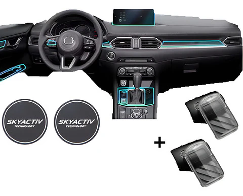 Set Film Ppu + 2 Funda Llave + Posavaso / Mazda Cx-5 At - Mt