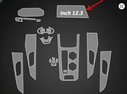 Set Film Ppu Vinilo Consola Changan C55 Plus 12.3