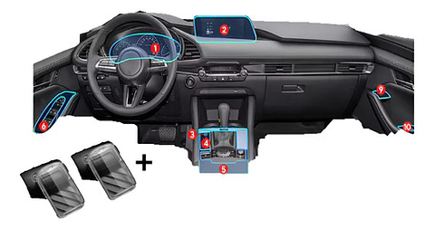 Set Film Ppu + 2 Funda Llave / Mazda 3 2020-2025