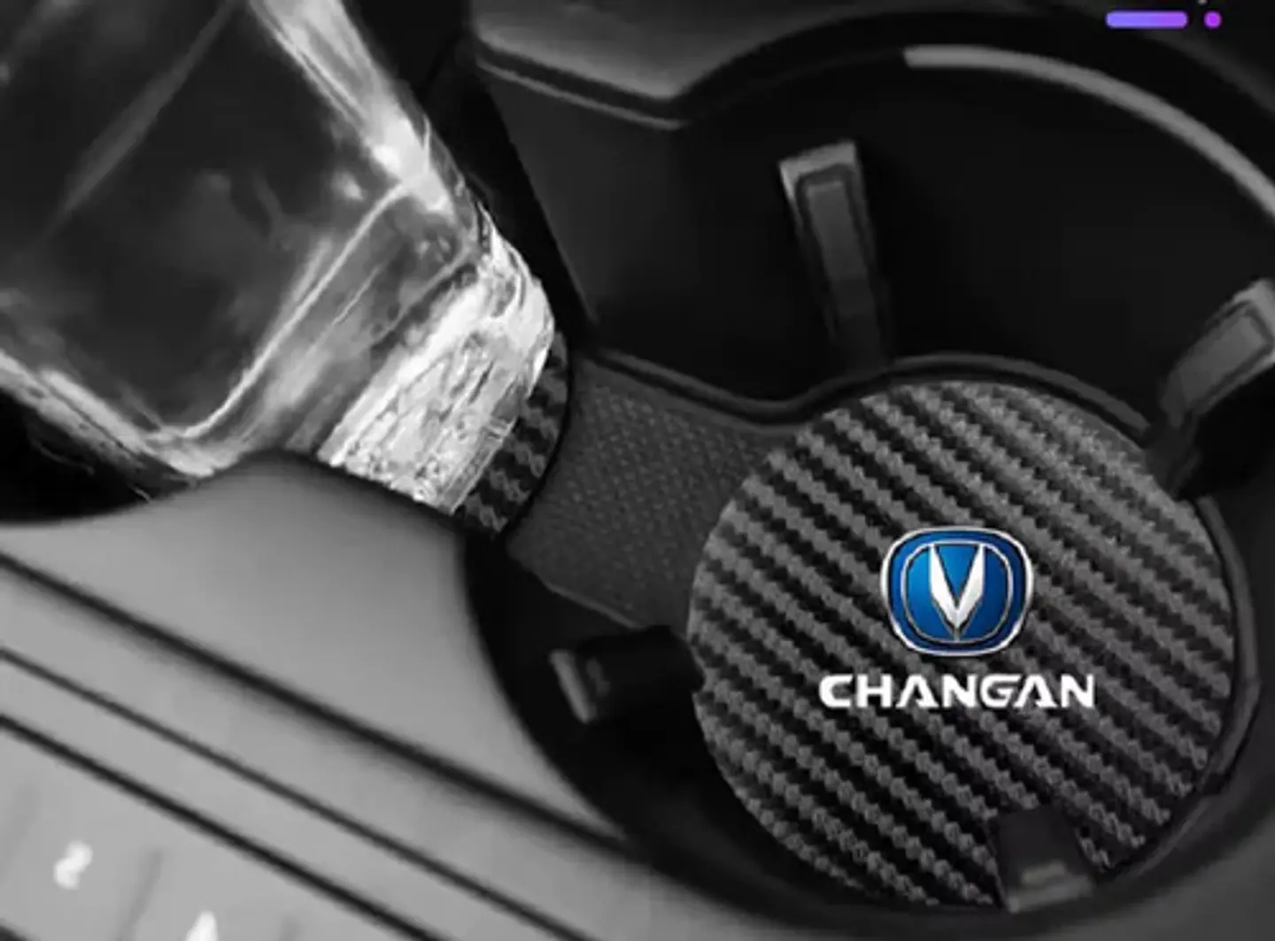 Set Film 3d Vinilo Changan Uni-k + 2 Prot Llave + 2 Posavaso 4