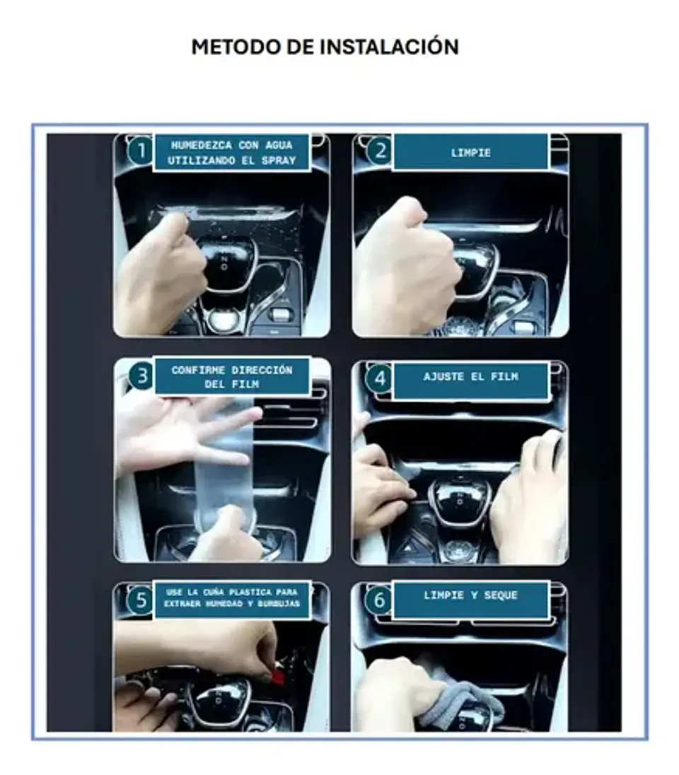 Protector Vinilo Gwm Great Wall Poer At Plus Consola Pantall 6