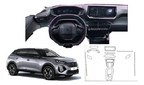 Set Film Ppu Vinilo 3d / New Peugeot 2008 Consola Pantalla