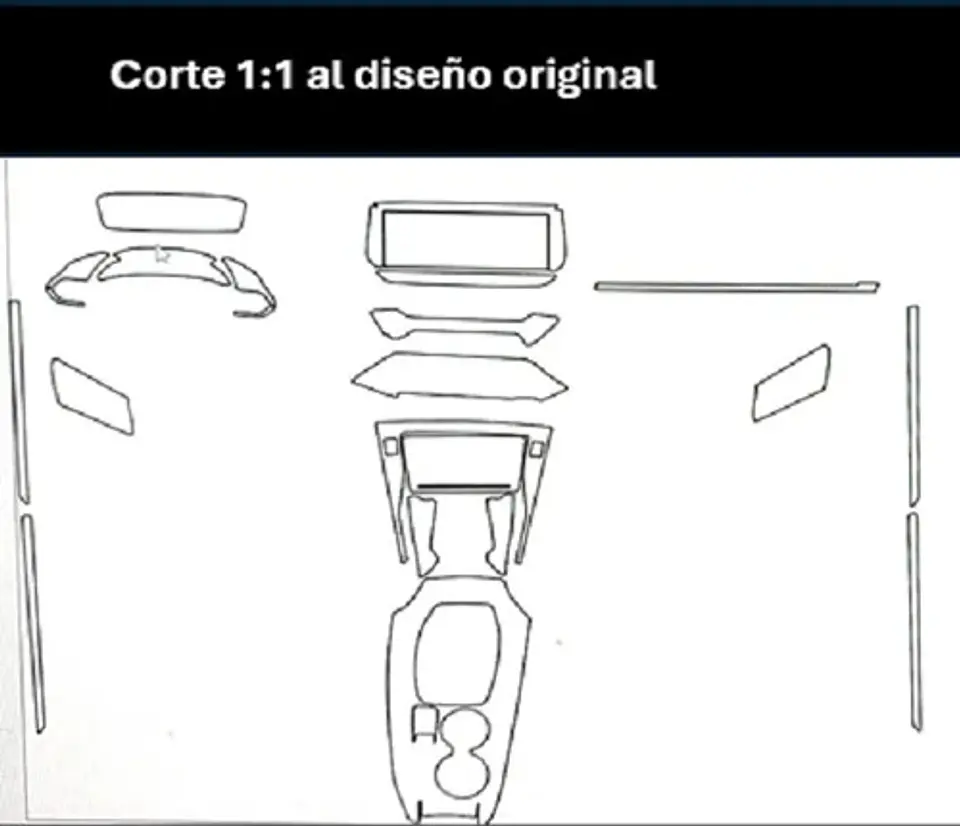 Set Film Ppu Vinilo 3d / New Peugeot 2008 Consola Pantalla 2