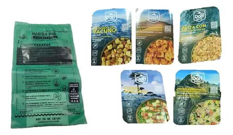 Pack 5 Ración De Combate + 5 Calentador Montaña Daff Outdoor