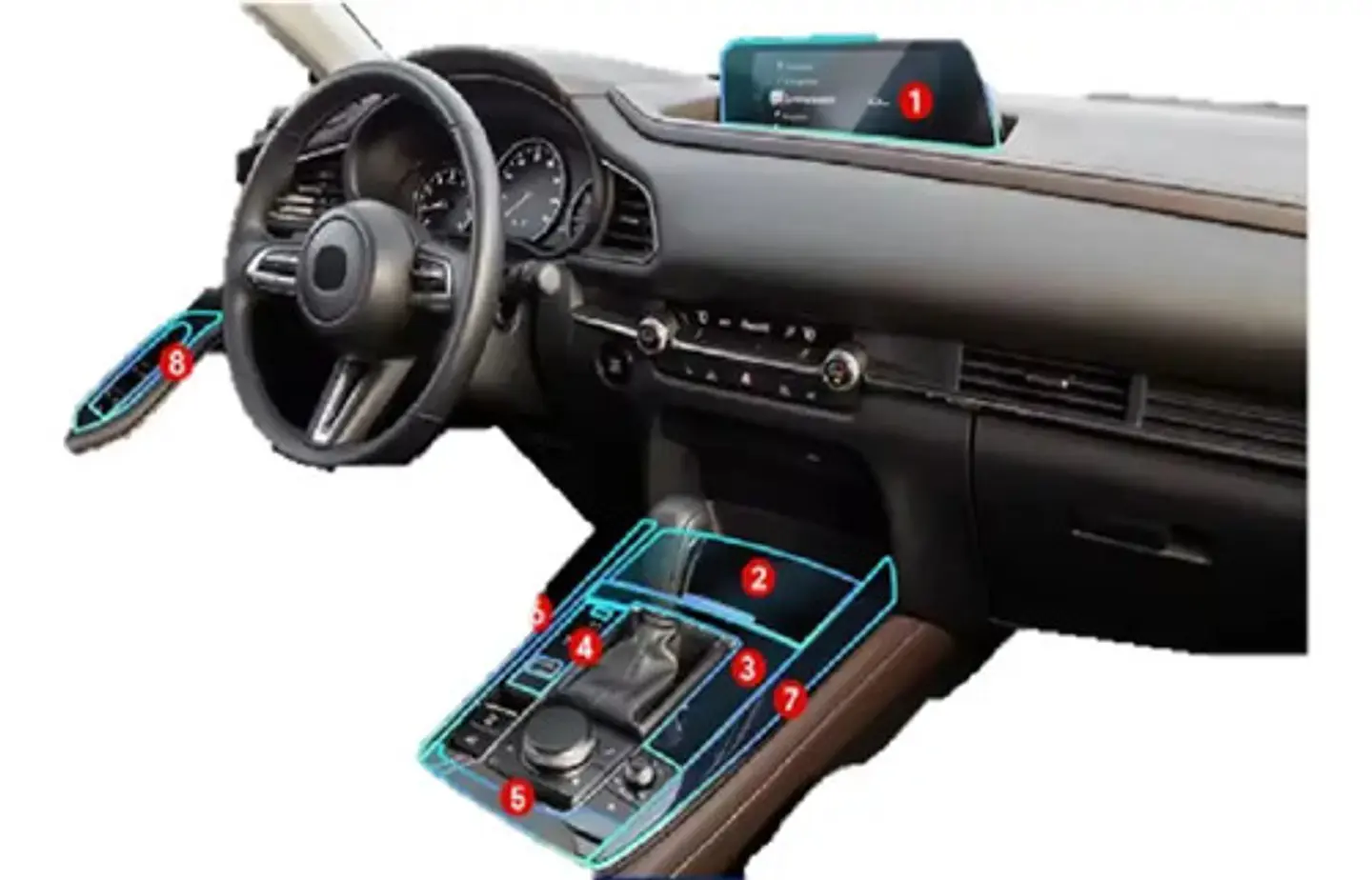 Set Film Protector / Mazda Cx-30 At/mt 2020-2025 1
