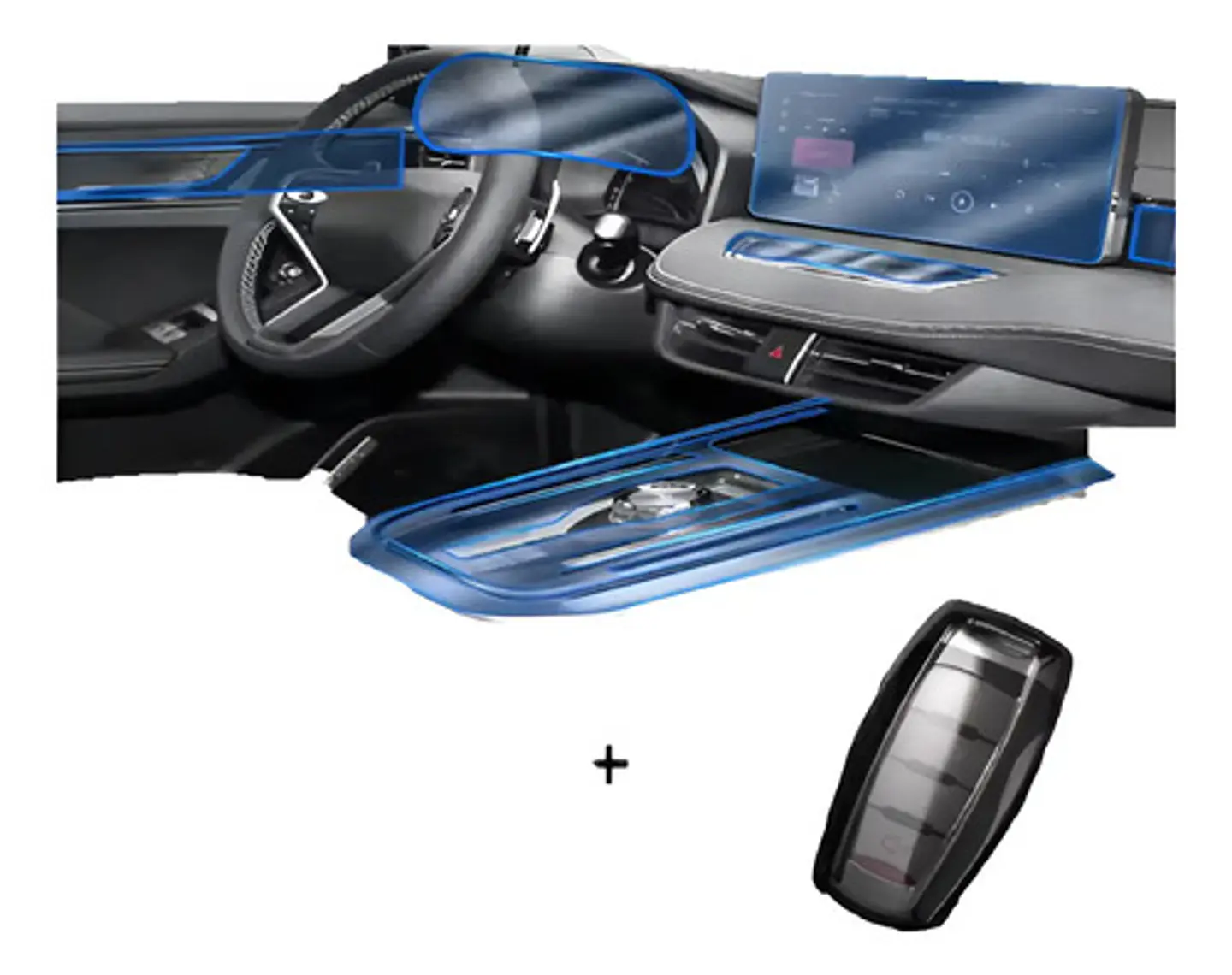 Film Vinilo Haval Jolion 22-25 Pantalla 12.3 + 1 Funda Llave 1