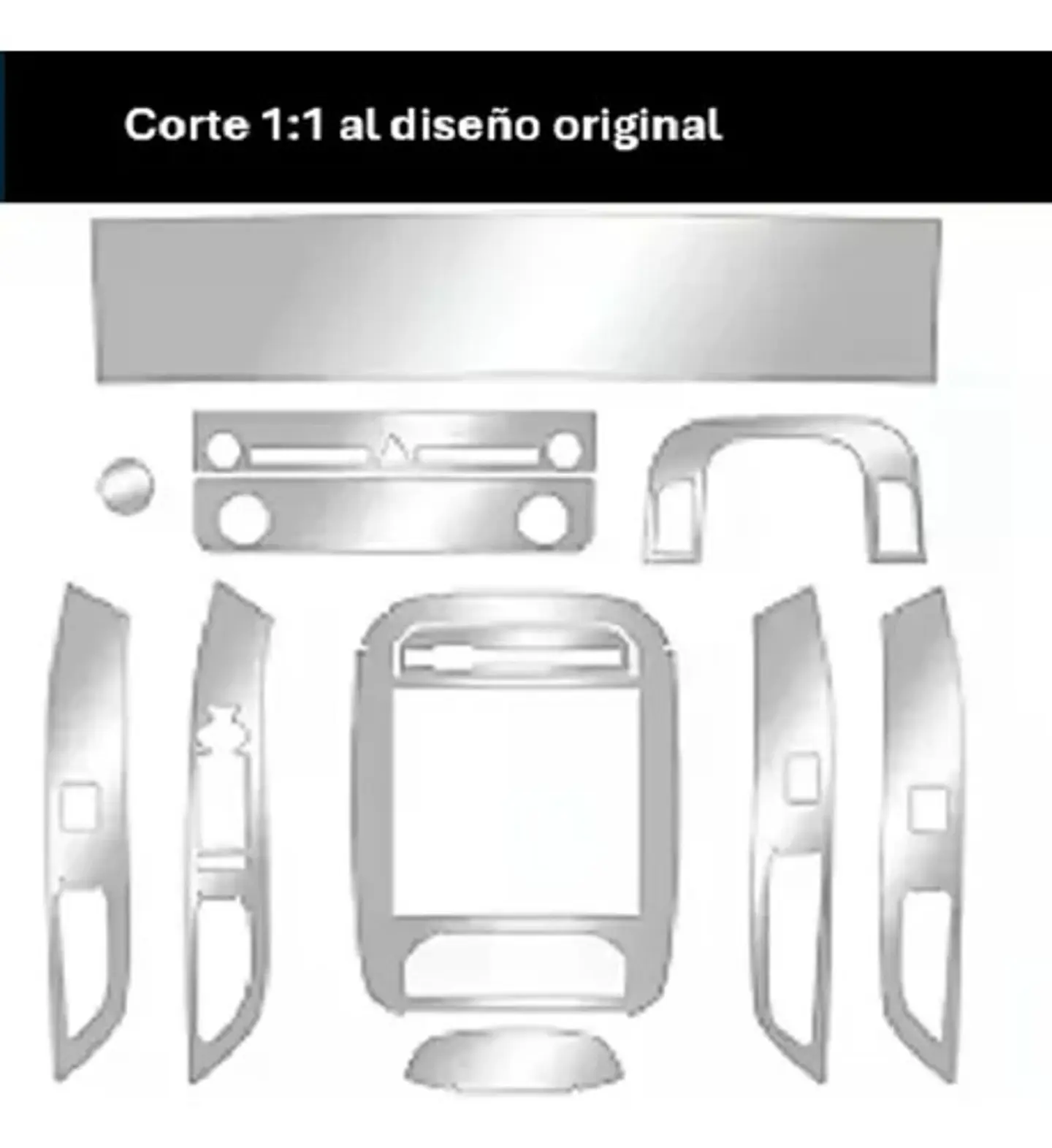 Set Film Protector 9 Pc Hyundai New Tucson Pantalla Consola 2