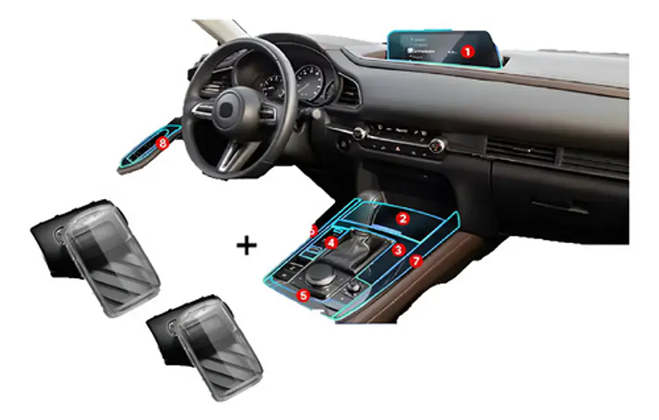 Set Film Ppu  + 2 Fundas  Llave / Mazda Cx-30 At/mt 2020 -25 1