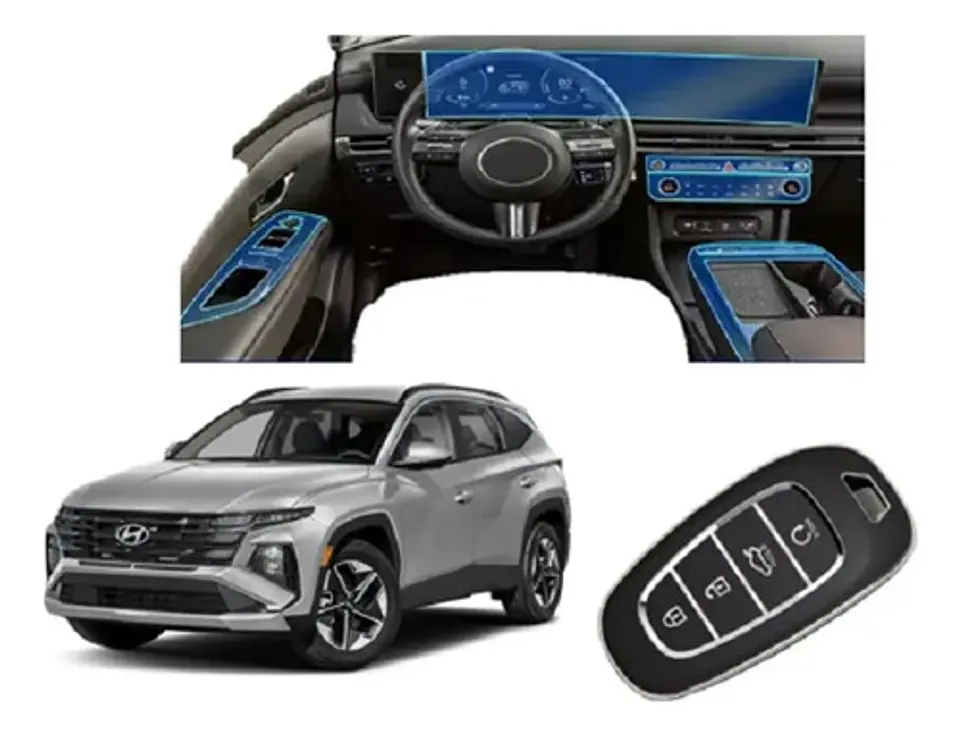 Film Protector Hyundai New Tucson Pantalla Consola + Llave 1