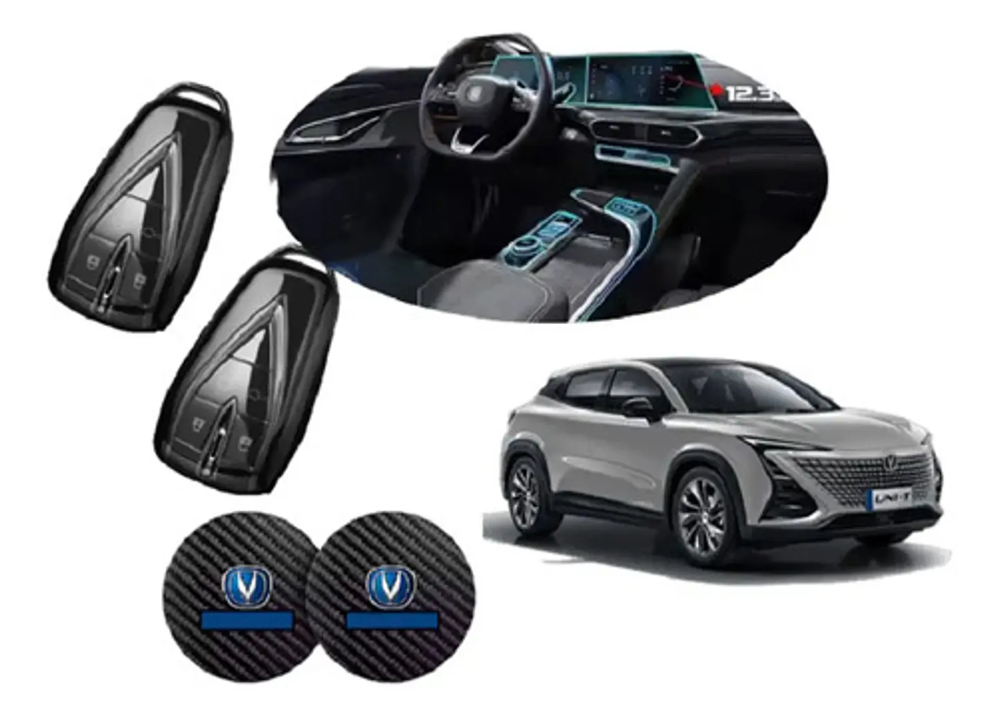 Film  Vinilo Changan Uni-t 2024-25 + 2 Prot Llave + Posavaso 1