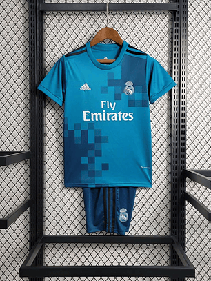 Kit Criança Real Madrid Terceiro 2017/18