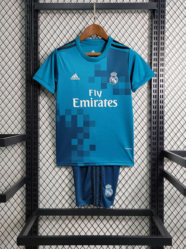 Kit Criança Real Madrid Terceiro 2017/18 1