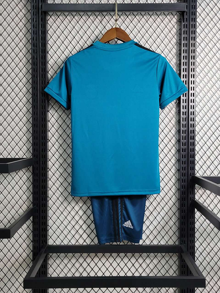 Kit Criança Real Madrid Terceiro 2017/18 2