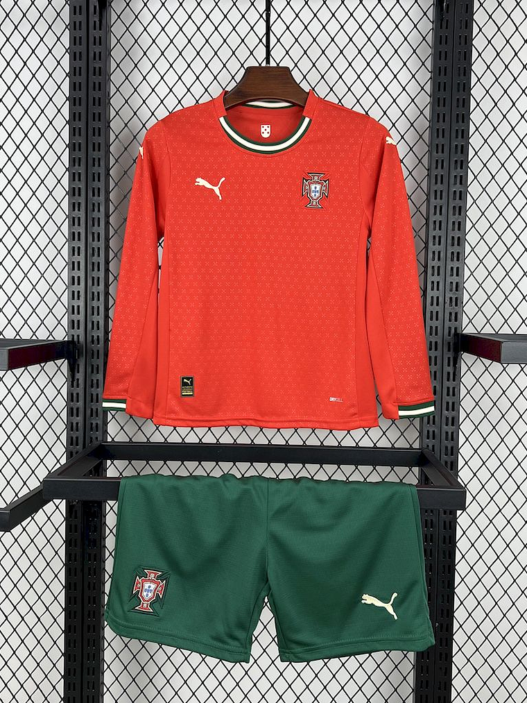 Kit Criança Portugal Principal Manga Comprida 2025 1