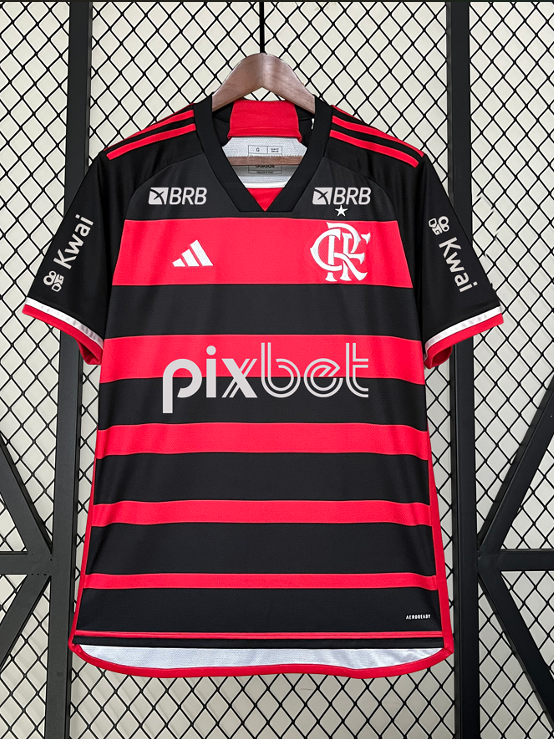 Camisola Flamengo Principal 2024/25 Todos os Patrocínios  1