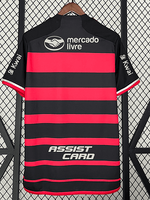 Camisola Flamengo Principal 2024/25 Todos os Patrocínios 