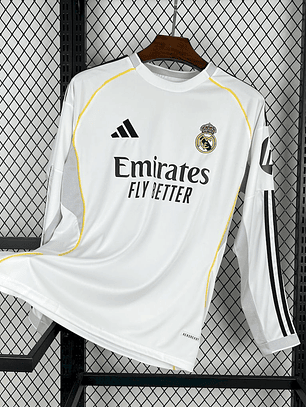 Camisola Real Madrid Principal Manga Comprida 2025/26