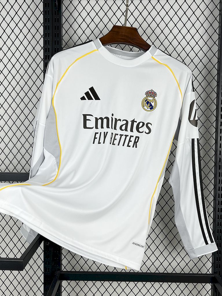 Camisola Real Madrid Principal Manga Comprida 2025/26 1