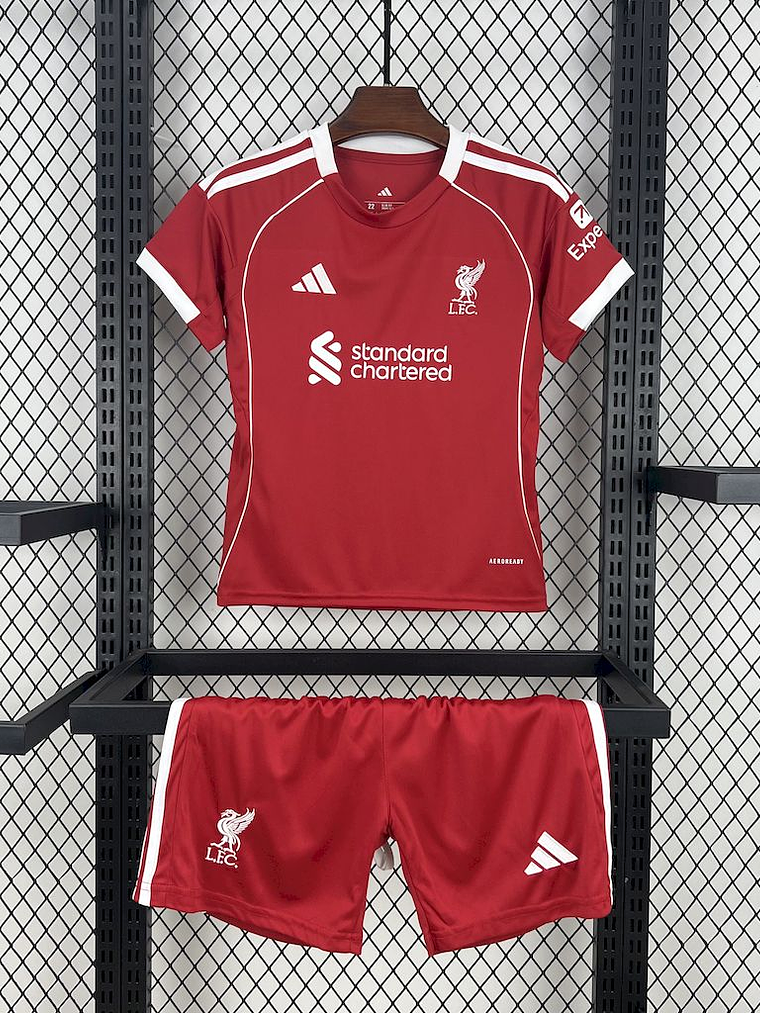 Kit Criança Liverpool Principal 2025/26 1