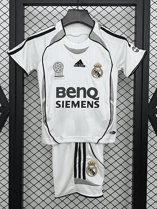 Kit Criança Real Madrid Principal 2006/07