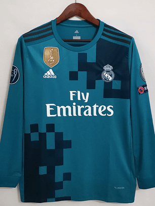 Camisola Real Madrid Terceira 2017/18 Manga Comprida