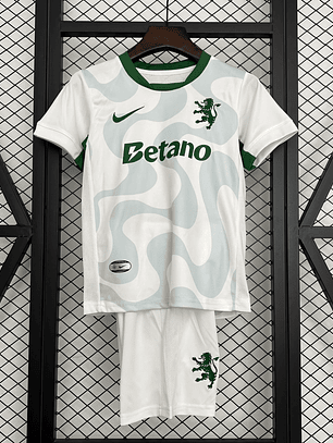 Kit Criança Sporting Alternativo 2025/26