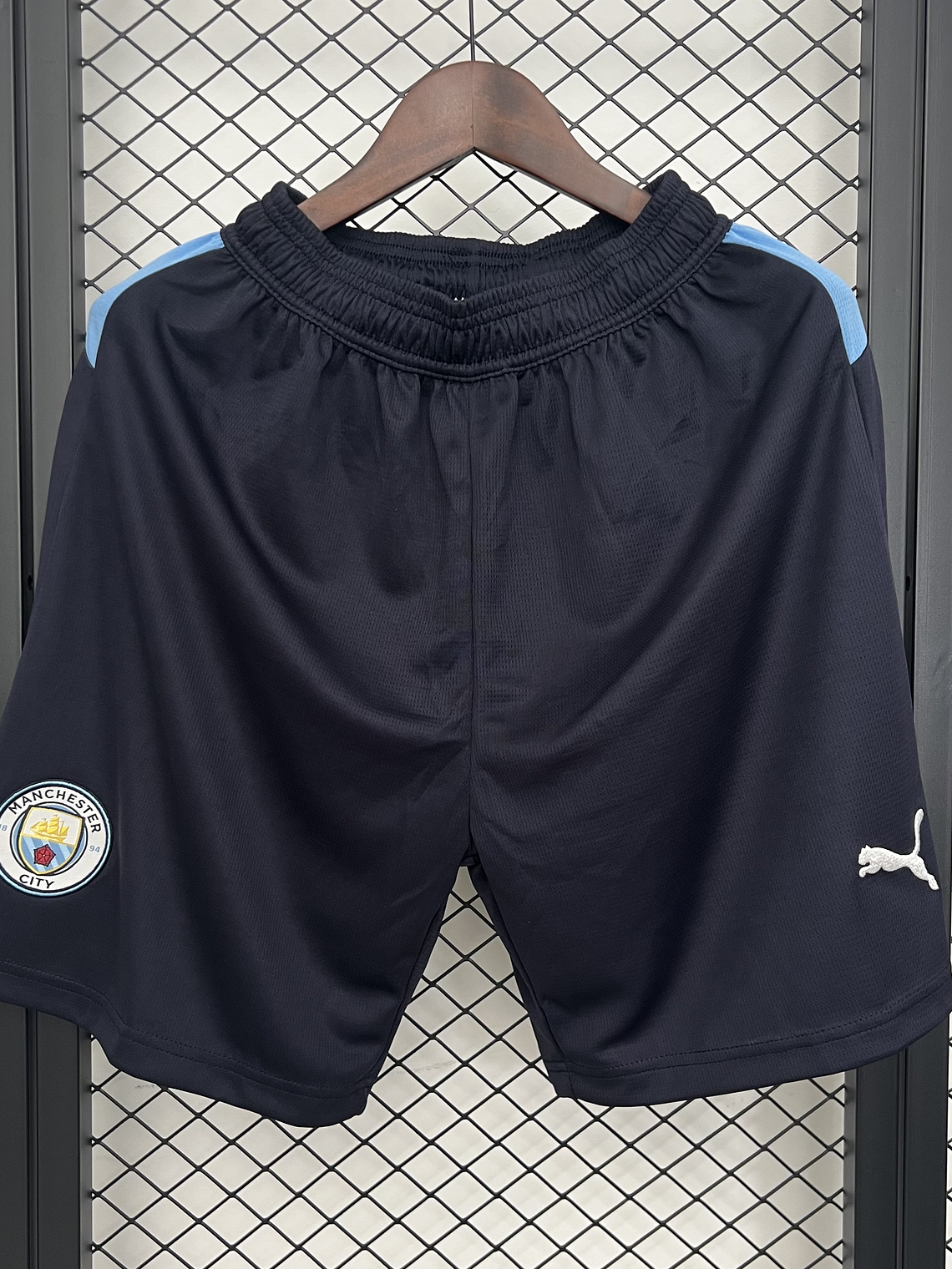Calções Manchester City Principal Preto 2025/26 1