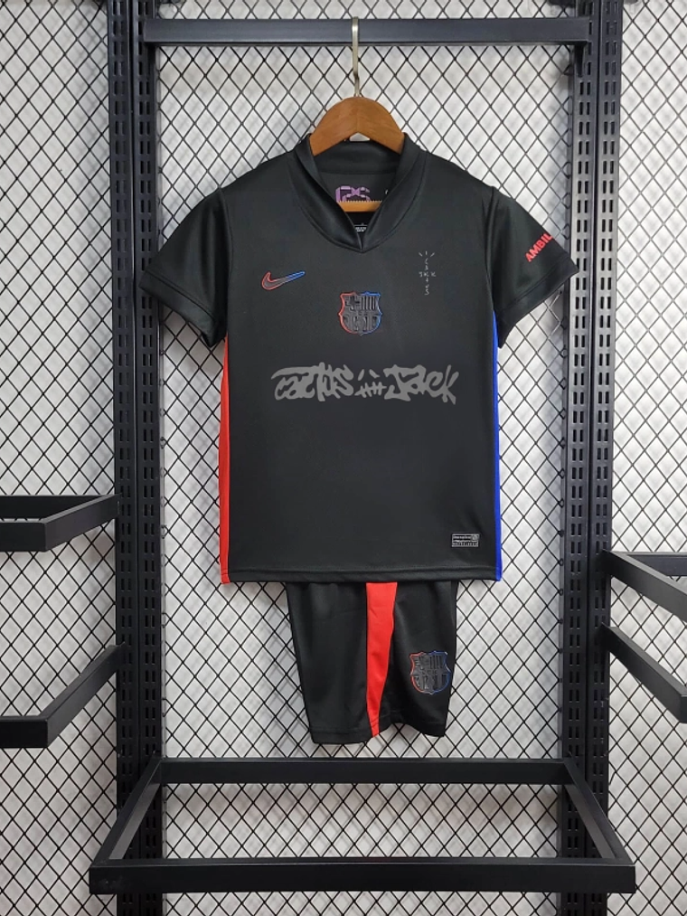 Kit Criança Barcelona Alternativo Edição Especial 2024/25 1