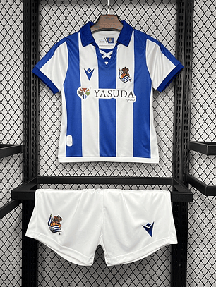 Kit Criança Real Sociedad Principal 2024/25