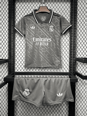 Kit Criança Real Madrid Terceiro 2024/25