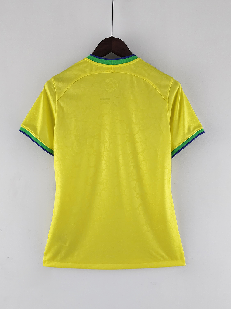 Camisola Brasil Principal Feminina 2022 2