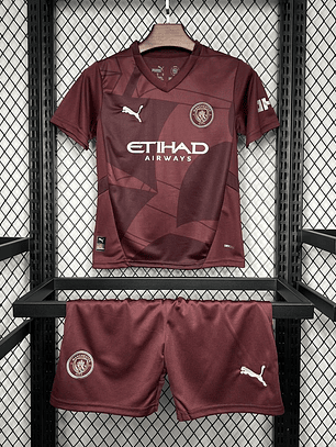 Kit Criança Manchester City Terceira 2024/25