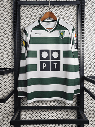 Camisola Sporting Principal 2002 Manga Comprida
