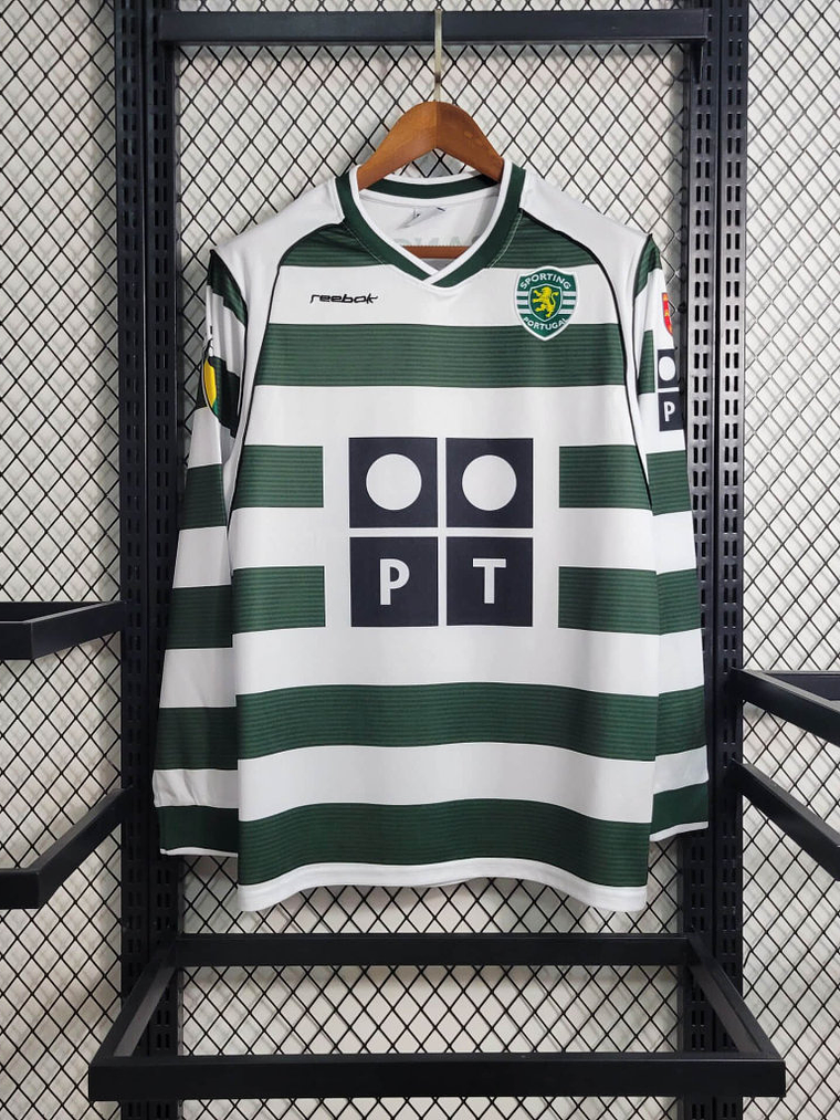 Camisola Sporting Principal 2002 Manga Comprida 1