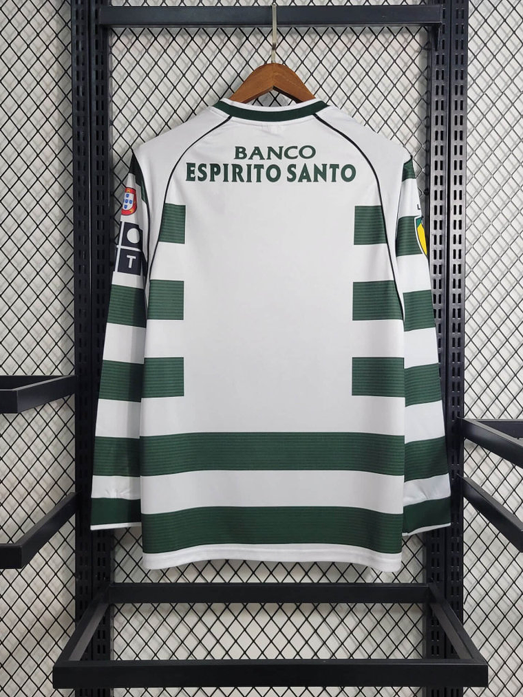Camisola Sporting Principal 2002 Manga Comprida 3