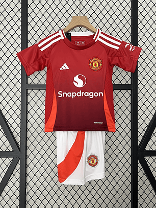 Kit Criança Manchester United Principal 2024/25