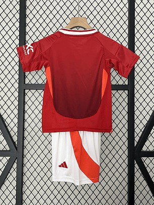 Kit Criança Manchester United Principal 2024/25