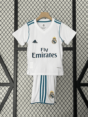Kit Criança Real Madrid Principal 2017/18
