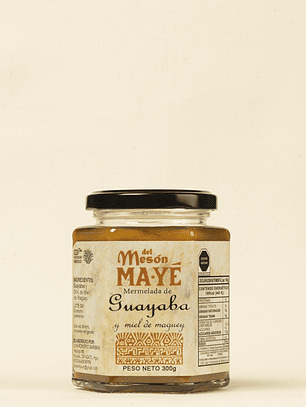 Mermelada de guayaba con miel de maguey