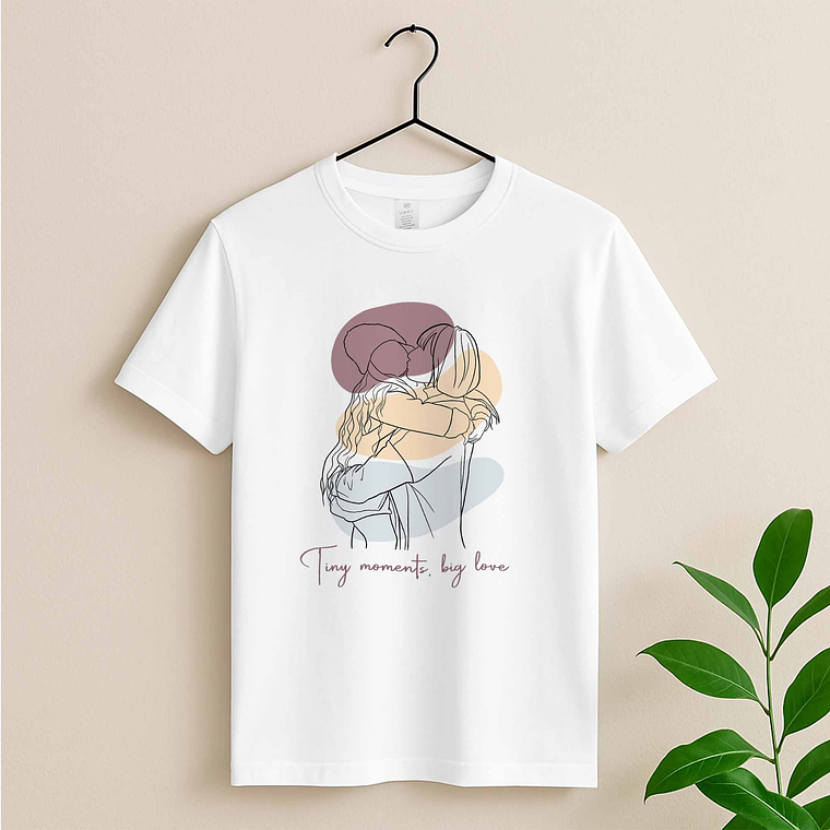 Personalized Turn Photo into Art Couple Portrait Unisex Crewneck T-shirt S-5XL Line Art Style Couple Anniversary or Family Gift 2