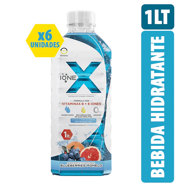 IONEX  BLUEBERRIES-POMELO PACK 6 UNID