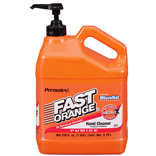 Limpiador de Manos Fast Orange Galón con Dispensador