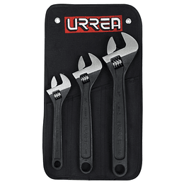 Juego de 3 llaves ajustable black Urrea 795S