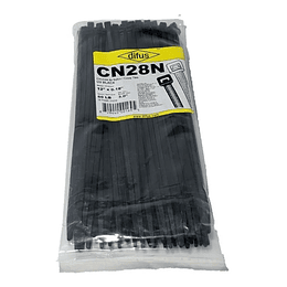 Cinchos Color Negro (28") 100 pzas