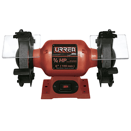 Esmeril de Banco 6" .75HP 570W 127V 1 Fase Uso Pesado Urrea EB906