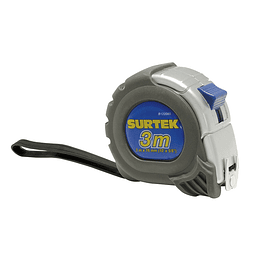 Flexómetro Anti-Impacto Silver 3m Surtek B122085