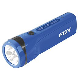 Linterna recargable de plástico 3 LED Foy 144095